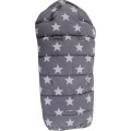 Hřejivý dětský fusak 4v1 Dots 90 cm fialovo-šedý