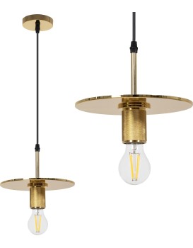 Závěsná lampa La Belle XXII zlatá