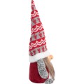 Vánoční skřítek ELF 066 - 30 cm šedý/červený