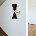 Nástěnná lampa KINKIET STYLE II černá/zlatá