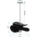 Závěsný lustr APP1828-1CP přírodní
