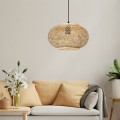 Závěsná lampa La Belle Boho III černá/hnědá