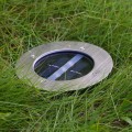 Solární LED lampa Berny 12 cm stříbrná