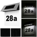 LED solární lampa nad číslem domu Polux