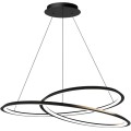 Závěsná lampa La Belle XXXI černá/bílá