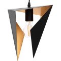 Geometrický lustr černý
