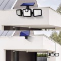 Nástěnná solární LED lampa Faros černá