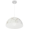 Závěsná lampa La Belle XXXVII bílá/mramor