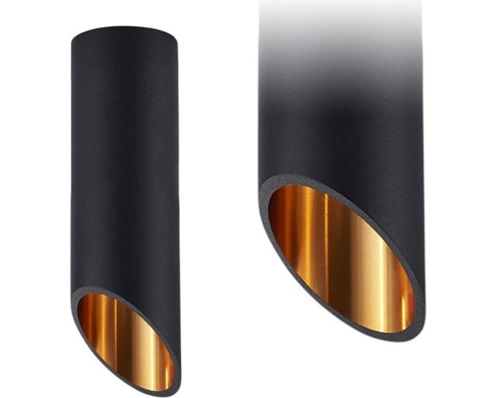 Stropní svítidlo 20 CM APP571-1C černozlaté