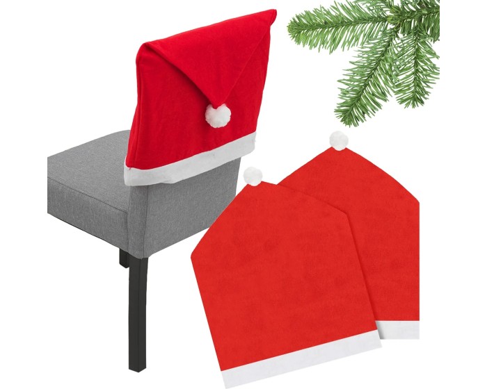 Sada 6 ks potahů na židle SANTA červená