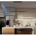 Závěsný LED lustr APP1448-CP 100 cm černý/neutrální bílá