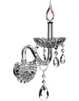 Nástěnná lampa Kin křišťál