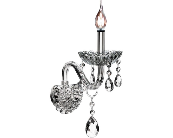 Nástěnná lampa Kin křišťál