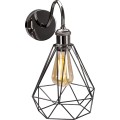 Nástěnná lampa Olava černá