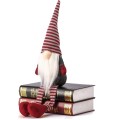 Vánoční skřítek ELF 025 - 60 cm šedý/červený