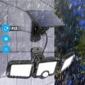 Nástěnná solární LED lampa Faros černá