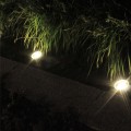 Solární LED lampa Berny 12 cm stříbrná