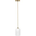 Závěsná lampa La Belle XVIII bílá/zlatá