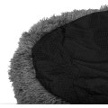 Kulatý pelíšek pro psy a kočky Plush vel. XL 120 cm tmavě šedý