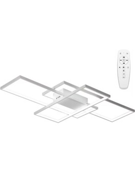 Stropní svítidlo LED Rectangle + ovladač bílé