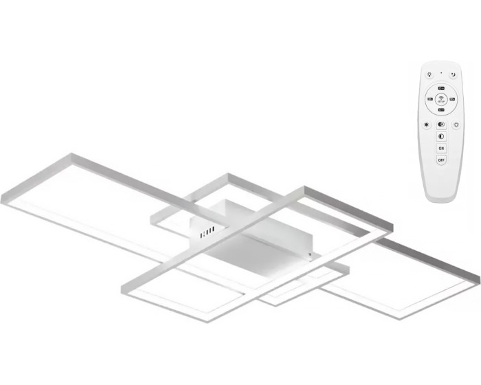 Stropní svítidlo LED Rectangle + ovladač bílé