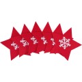 Vánoční obal na příbor Red Star 6 ks červený