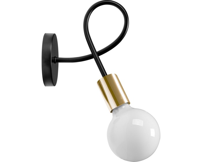 Nástěnná lampa Paradise černá/zlatá