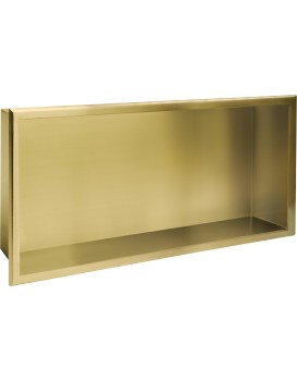 Zápustná koupelnová police Venko 60 cm zlatá