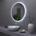 Kulaté dotykové zrcadlo s LED osvětlením Simple 80 cm