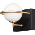 Nástěnná lampa KINKIET STYLE XI černá/zlatá