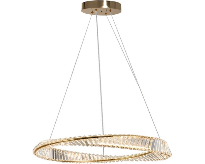 Křišťálové stropní svítidlo LED APP1064-1CP zlaté
