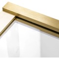 Vanová zástěna Rea Elegant 80 cm čirá/zlatá