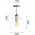 Stropní svítidlo Lassi 20 cm - růžové zlato