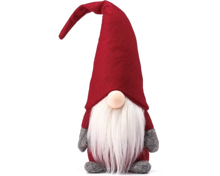Vánoční skřítek ELF 009 47 cm červený