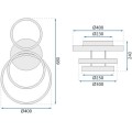 Stropní LED svítidlo G004-C zlaté