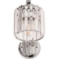 Nástěnná lampa Bodil APP509-1W chrom/krystal