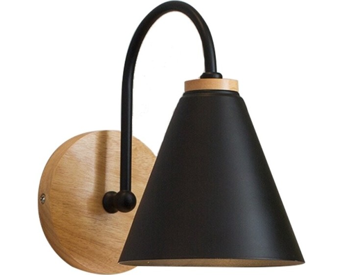 Nástěnná lampa Kinkiet VII černá