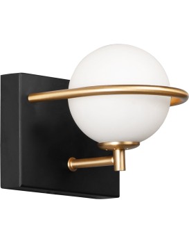 Nástěnná lampa KINKIET STYLE XI černá/zlatá