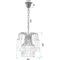 Křišťálový závěsný lustr APP1650-1CP zlatý