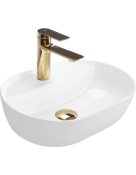 Umyvadlo na desku Rea Aura 42 cm bílé