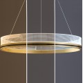 Závěsná lampa La Belle XXVII zlatá