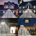Nástěnná solární LED lampa Nachas černá