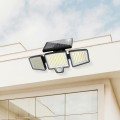 Nástěnná solární LED lampa Nachas černá