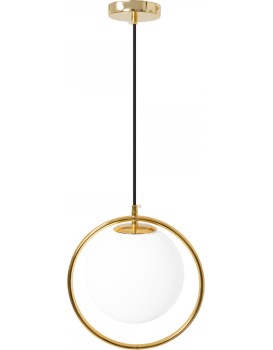 Stropní svítidlo Ball bílé/zlaté