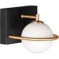 Nástěnná lampa KINKIET STYLE XI černá/zlatá