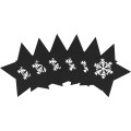 Vánoční obal na příbor Black Star 6 ks černý