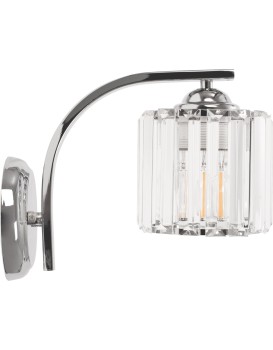 Nástěnná lampa Bodil APP509-1W chrom/krystal
