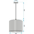 Závěsný lustr APP1323-1CP 25 cm přírodní