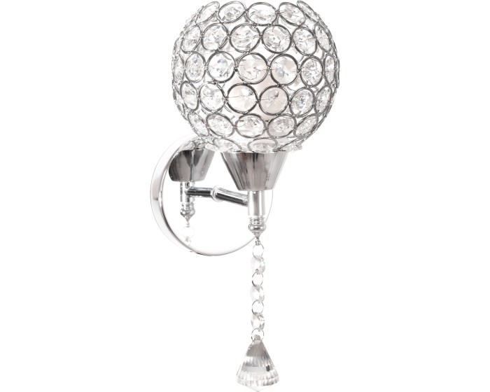 Nástěnná lampa v glamour stylu APP716-1W E27 stříbrná