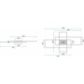 Stropní svítidlo LED Rectangle + ovladač bílé